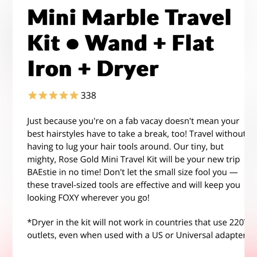 mini travel set PINK- - Picture 5 of 9